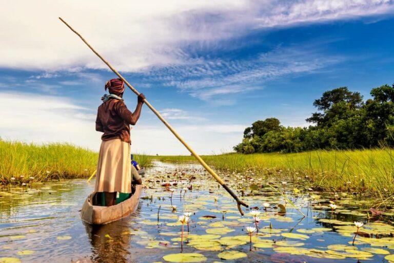 Canoe Safari through the Okavango Delta, Botswana