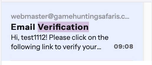 Email Verification