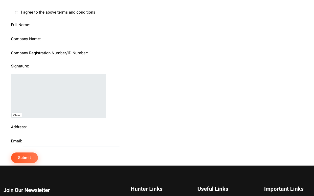 How to register as an outfitter