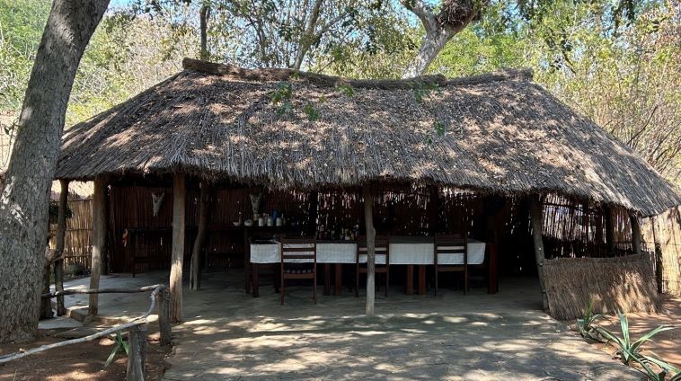 A typical hunting lodge in Mozambique when plains game hunting